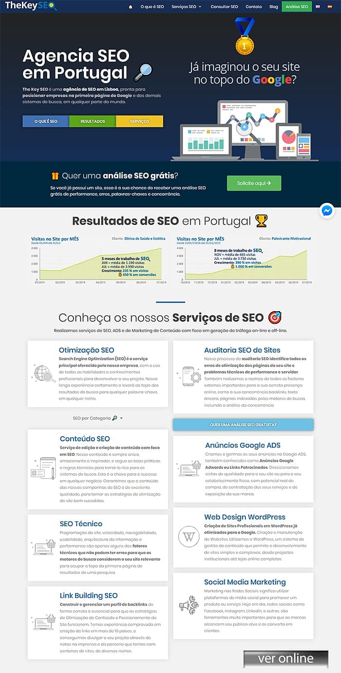 Web Design Site: Empresa SEO Portugal